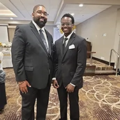 Pastor Allen and friend at State Holy Convocation