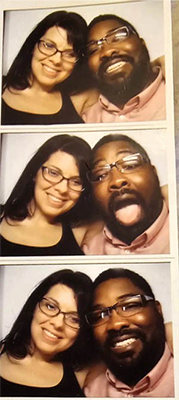 Pastor Allen and First Lady Jo Dee Allen in photo booth