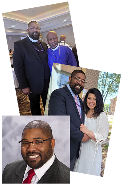 Pastor Allen and friend at State Holy Convocation