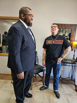 Pastor Allen and friend at State Holy Convocation